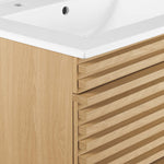 Render 24" Wall-Mount Bathroom Vanity by Modway