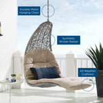 Landscape Hanging Chaise Lounge Outdoor Patio Swing Chair by Modway