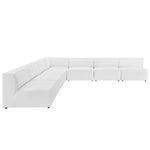 Mingle 7-Piece Vegan Leather Sectional Sofa by Modway