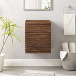 Render 18" Wall-Mount Bathroom Vanity Cabinet (Walnut) by Modway