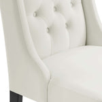Baronet Performance Velvet Dining Chairs Set of 2 by Modway