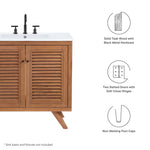 Birdie 36" Teak Wood Bathroom Vanity Cabinet