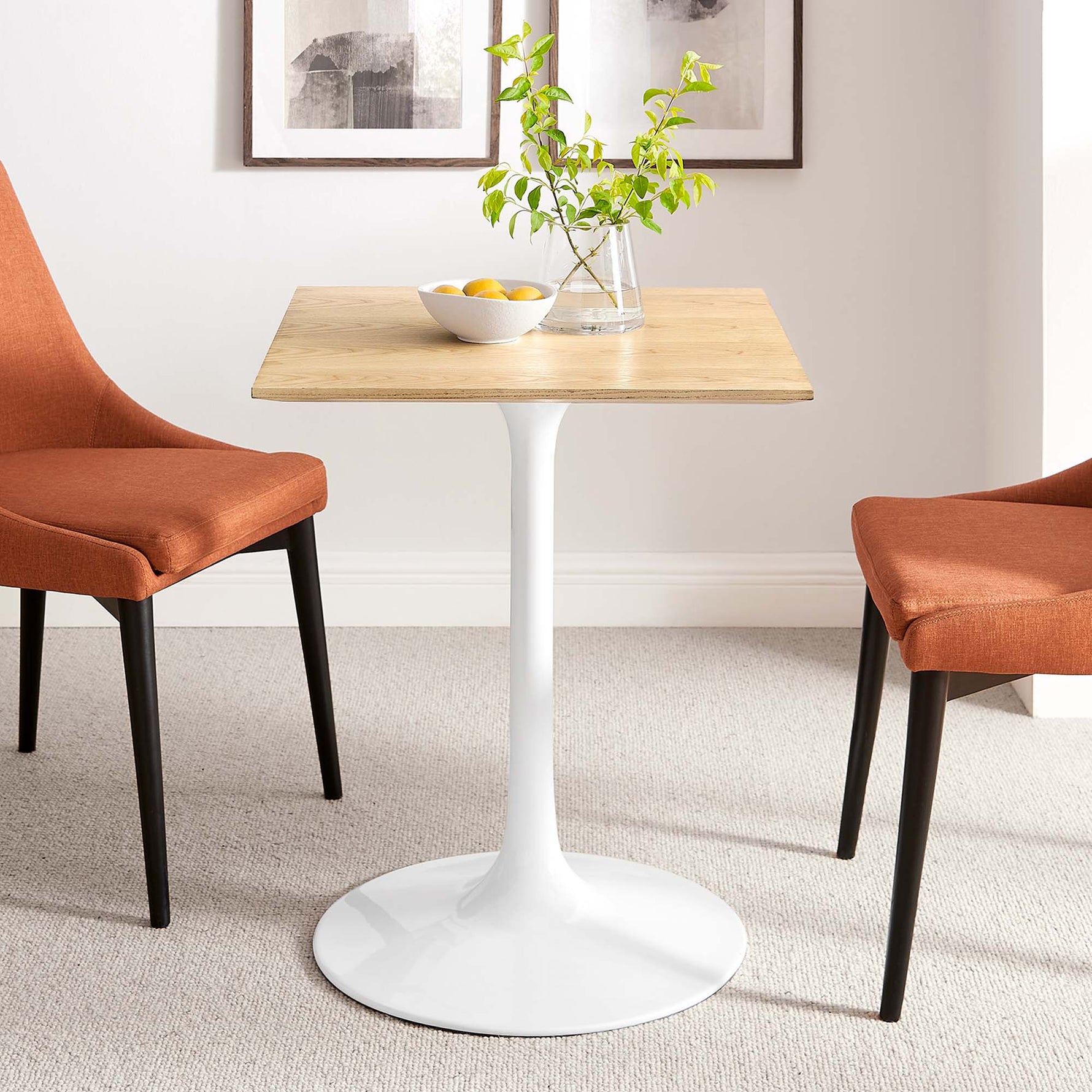 Lippa 24" Square Wood Dining Table by Modway