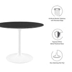Lippa 40" Round Faux Marble Dining Table by Modway