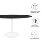 Lippa 60" Round Faux Marble Dining Table by Modway