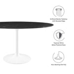 Lippa 60" Oval Faux Marble Dining Table by Modway
