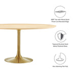 Lippa 60" Round Wood Dining Table by Modway