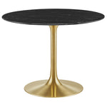 Lippa 40" Round Faux Marble Dining Table by Modway