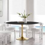 Lippa 60" Round Faux Marble Dining Table by Modway