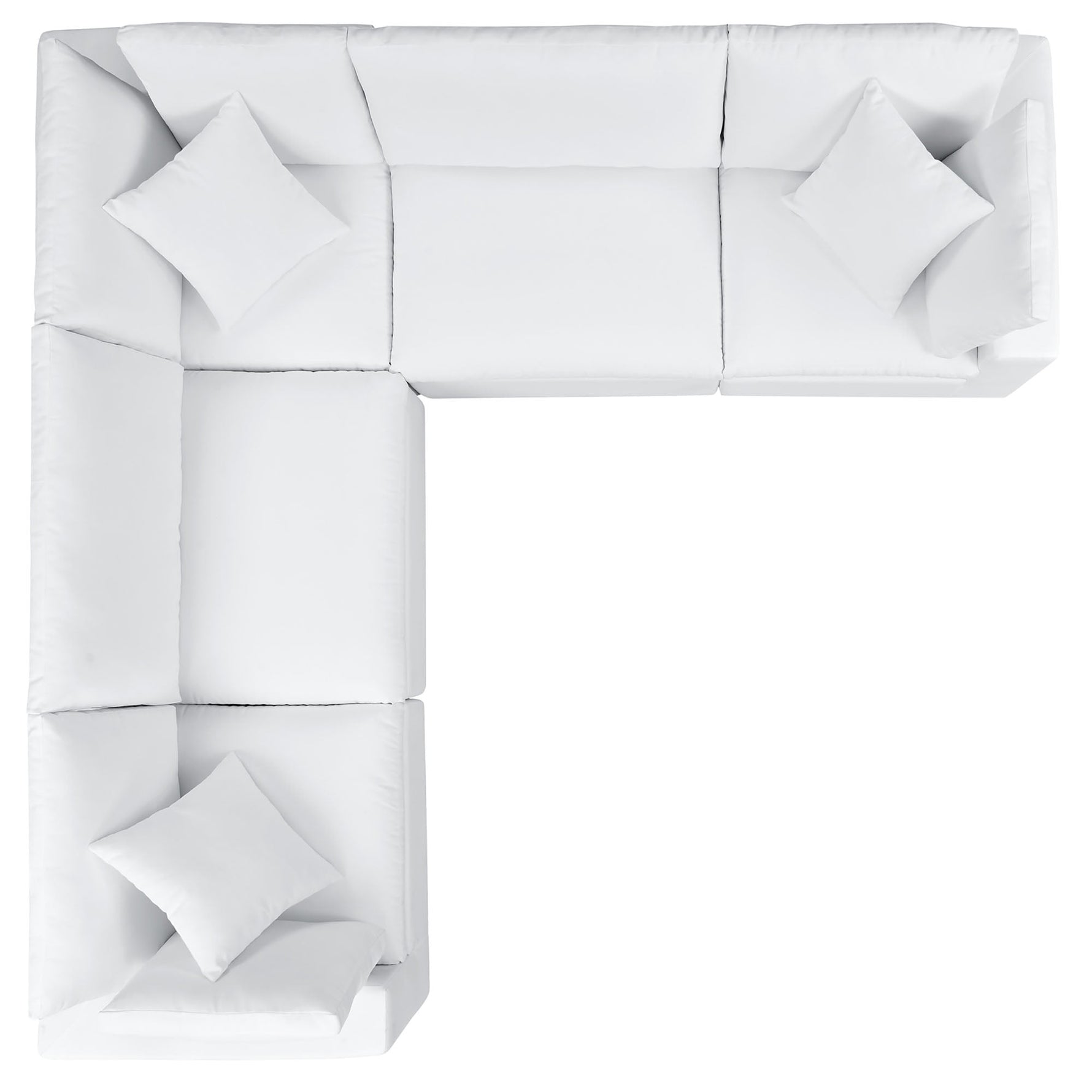 Commix 5-Piece Sunbrella Outdoor Patio Sectional Sofa by Modway