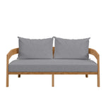 Brisbane Teak Wood Outdoor Patio Loveseat by Modway