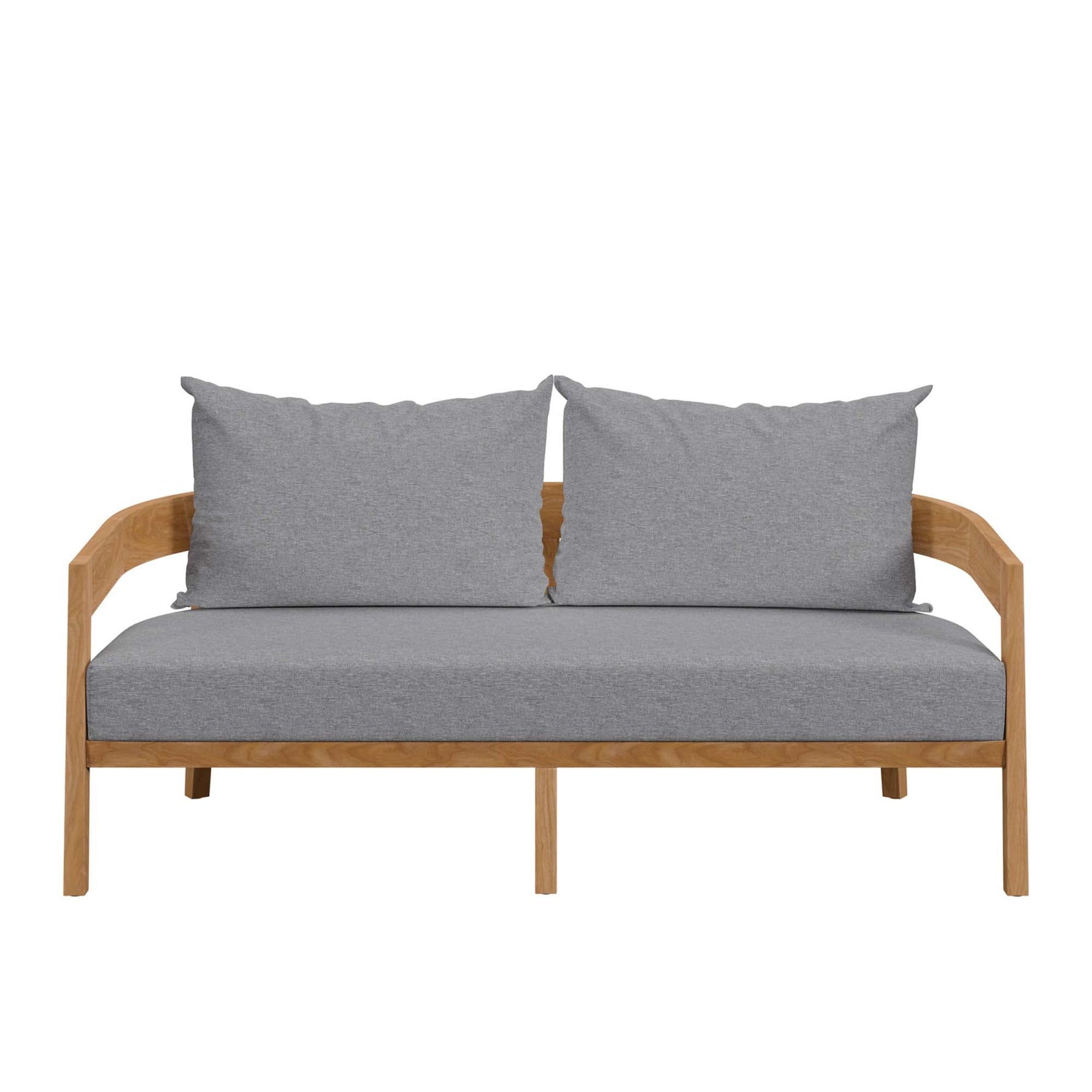 Brisbane Teak Wood Outdoor Patio Loveseat by Modway