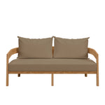 Brisbane Teak Wood Outdoor Patio Loveseat by Modway