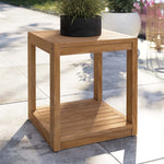 Carlsbad Teak Wood Outdoor Patio Side Table by Modway