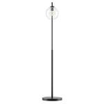 Silo Glass Globe Glass and Metal Floor Lamp by Modway