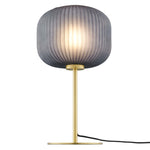 Reprise Glass Sphere Glass and Metal Table Lamp by Modway