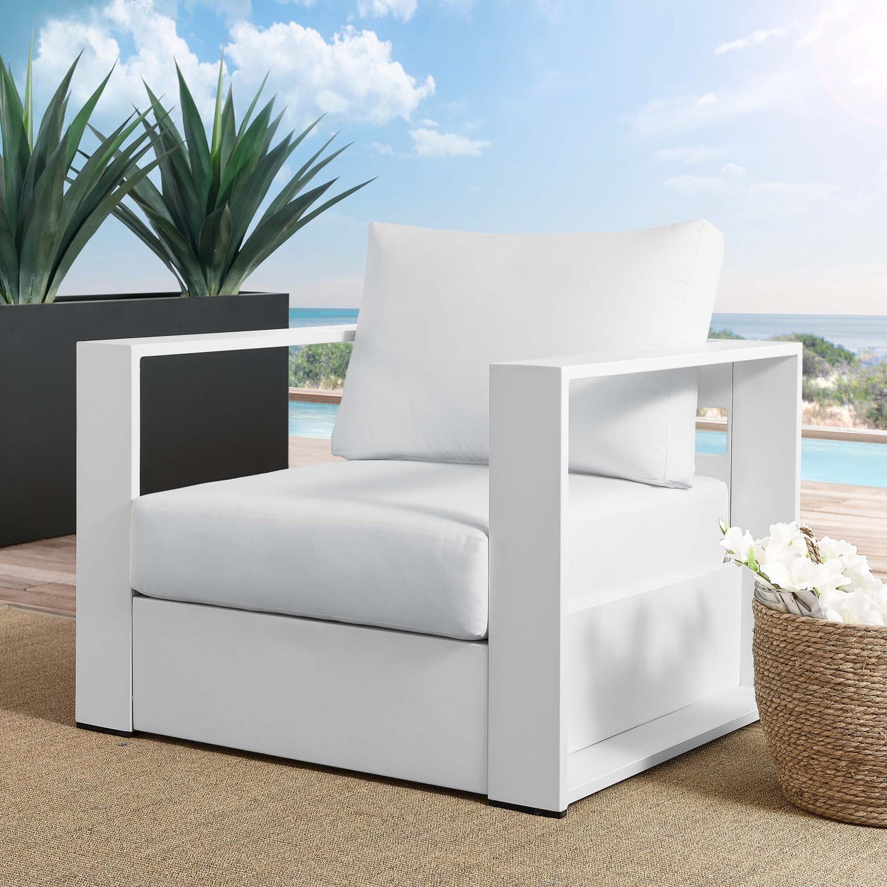 Tahoe Outdoor Patio Aluminum Armchair by Modway