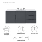 Vitality 48" Single Sink Bathroom Vanity by Modway