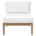 Clearwater Outdoor Patio Teak Wood Armless Chair by Modway
