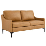 Corland Leather Loveseat by Modway