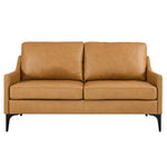 Corland Leather Loveseat by Modway