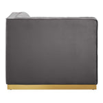 Sanguine Channel Tufted Performance Velvet Modular Sectional Sofa Right Corner Chair