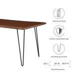 Ardor 60" Live Edge Acacia Wood Dining Table by Modway