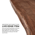 Ardor 96" Live Edge Acacia Wood Dining Table by Modway