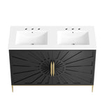 Awaken 48" Double Sink Bathroom Vanity by Modway