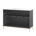 Awaken 48" Double Sink Bathroom Vanity by Modway