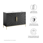 Awaken 48" Double Sink Bathroom Vanity by Modway