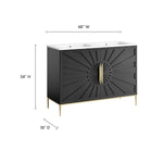 Awaken 48" Double Sink Bathroom Vanity by Modway