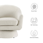 Astral Boucle Fabric Swivel Chair by Modway