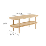 Torus Oval Coffee Table by Modway