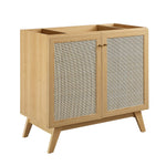 Soma 36" Bathroom Vanity Cabinet with Rattan Doors