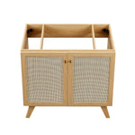 Soma 36" Bathroom Vanity Cabinet with Rattan Doors