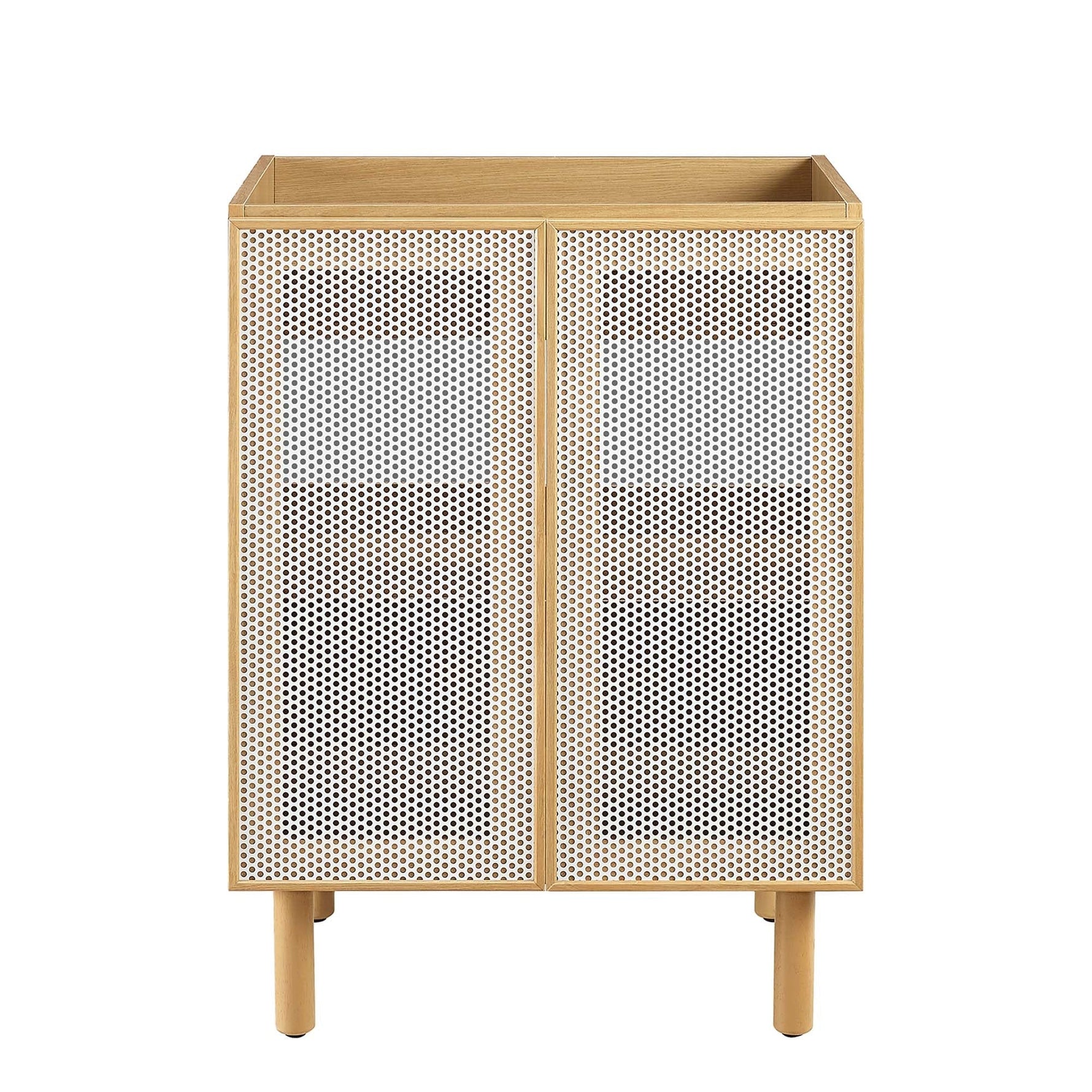 Calla 24" Perforated Metal Bathroom Vanity Cabinet