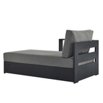 Tahoe Outdoor Patio Powder-Coated Aluminum Left-Facing Chaise Lounge