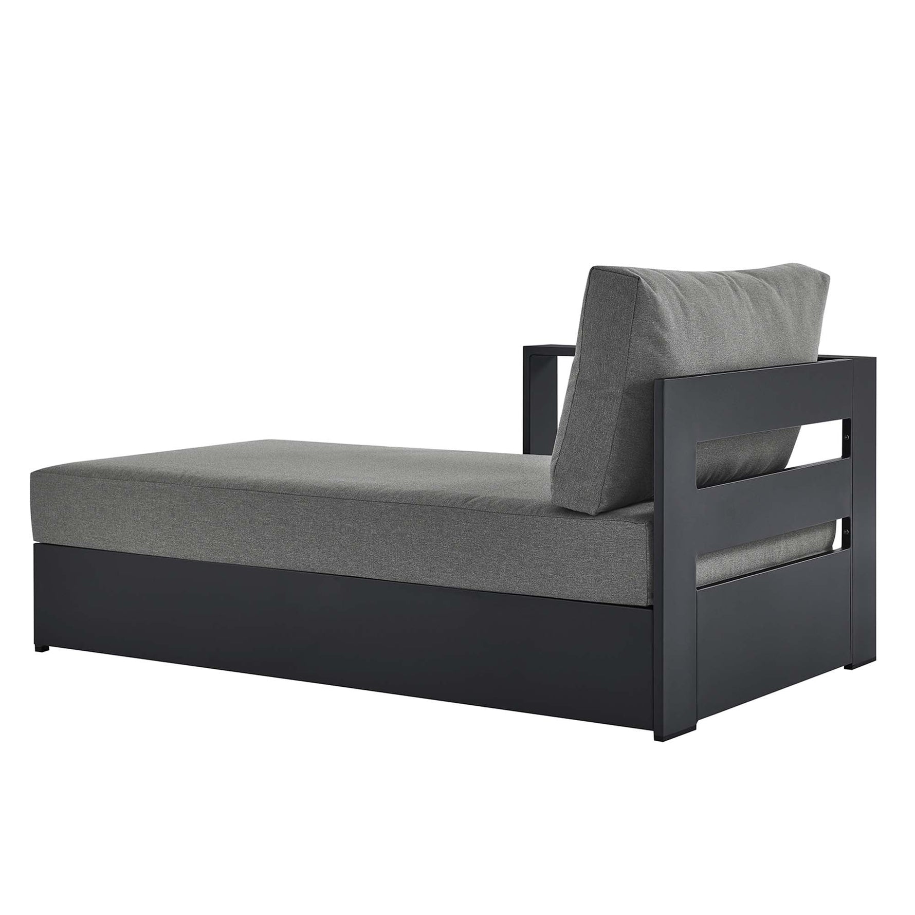 Tahoe Outdoor Patio Powder-Coated Aluminum Left-Facing Chaise Lounge