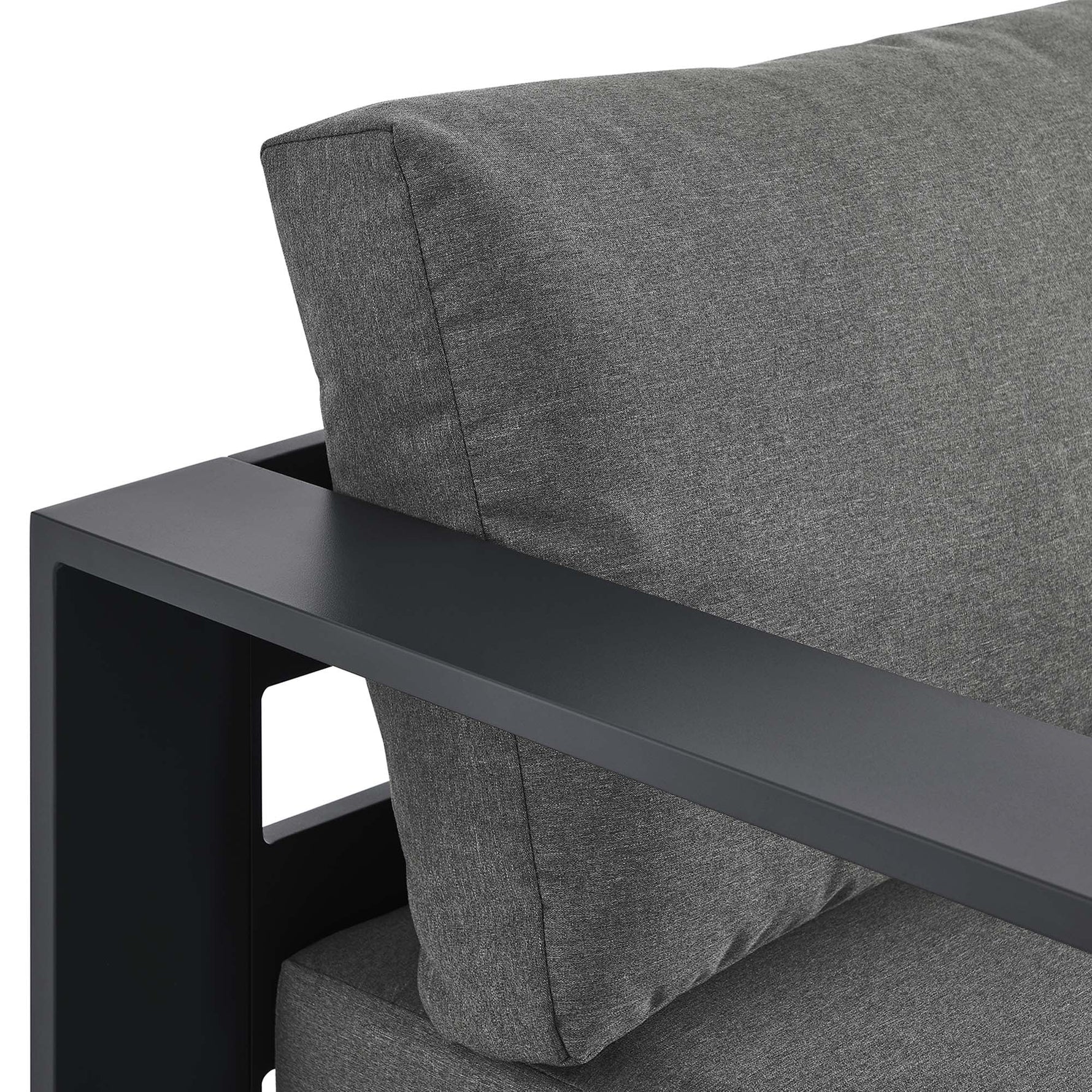Tahoe Outdoor Patio Powder-Coated Aluminum Left-Facing Chaise Lounge