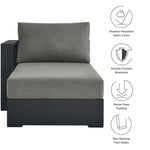 Tahoe Outdoor Patio Powder-Coated Aluminum Left-Facing Chaise Lounge