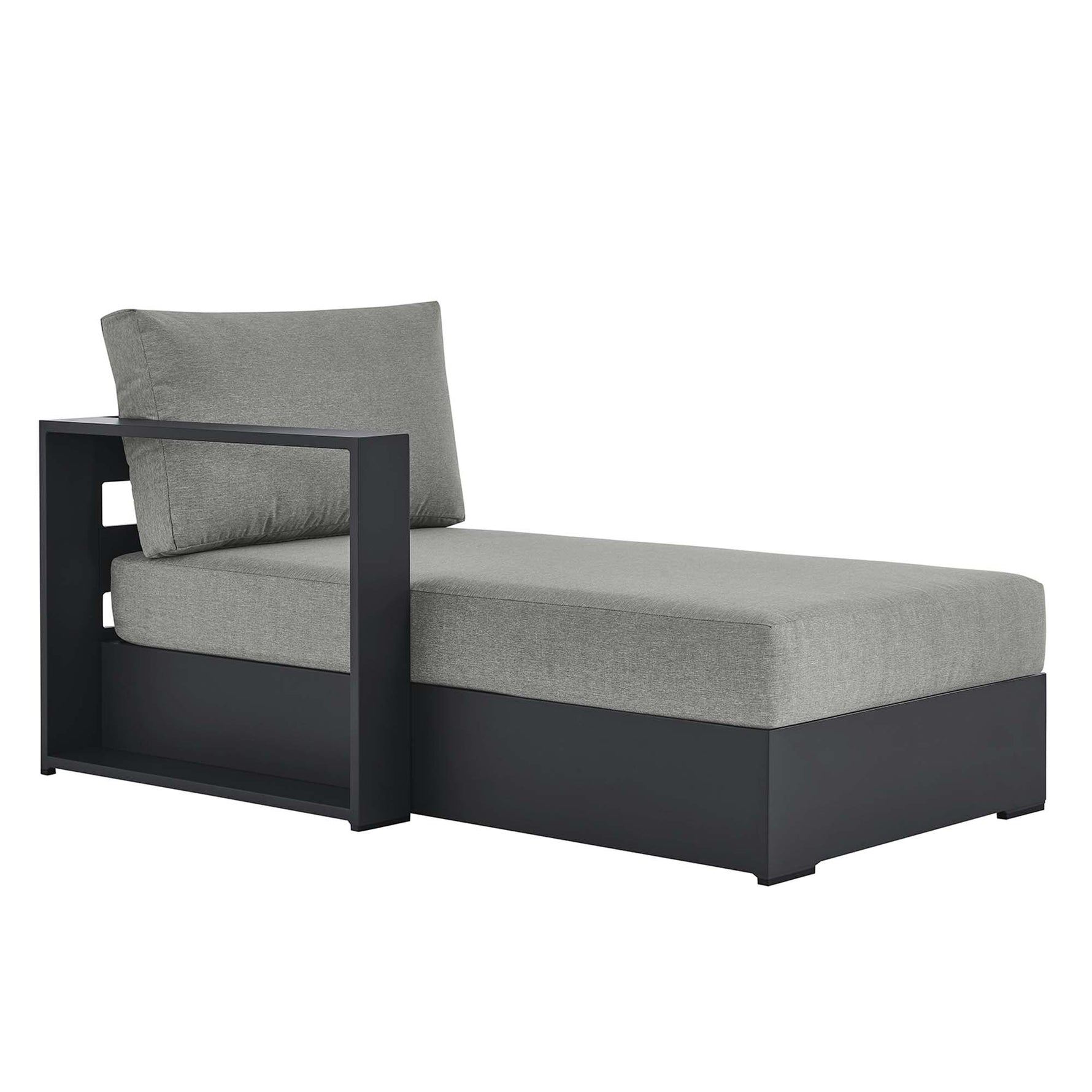 Tahoe Outdoor Patio Powder-Coated Aluminum Left-Facing Chaise Lounge