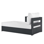 Tahoe Outdoor Patio Powder-Coated Aluminum Left-Facing Chaise Lounge