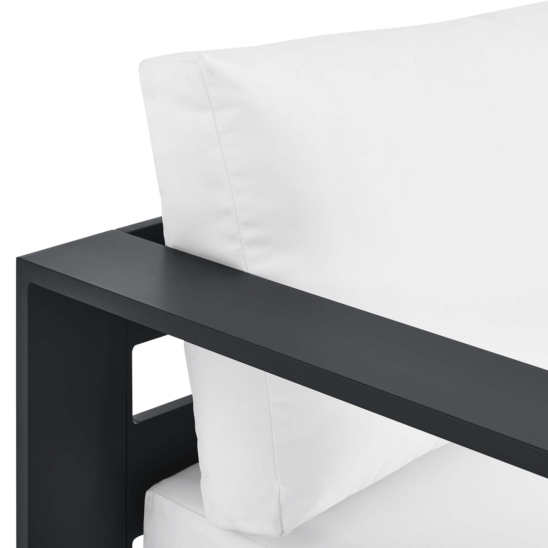 Tahoe Outdoor Patio Powder-Coated Aluminum Left-Facing Chaise Lounge