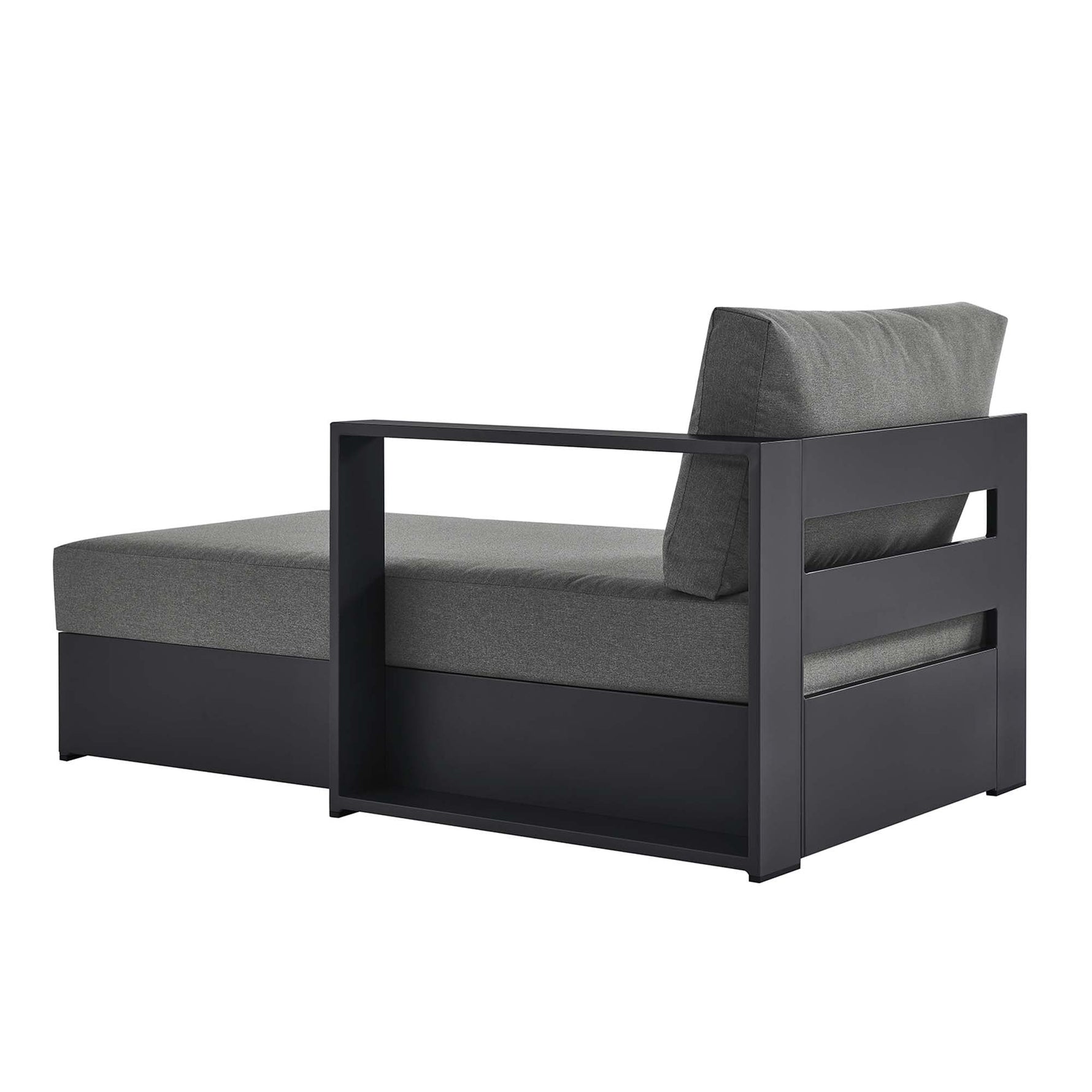 Tahoe Outdoor Patio Powder-Coated Aluminum Right-Facing Chaise Lounge