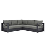 Tahoe 3-Piece Outdoor Patio Powder-Coated Aluminum Sectional Sofa by Modway