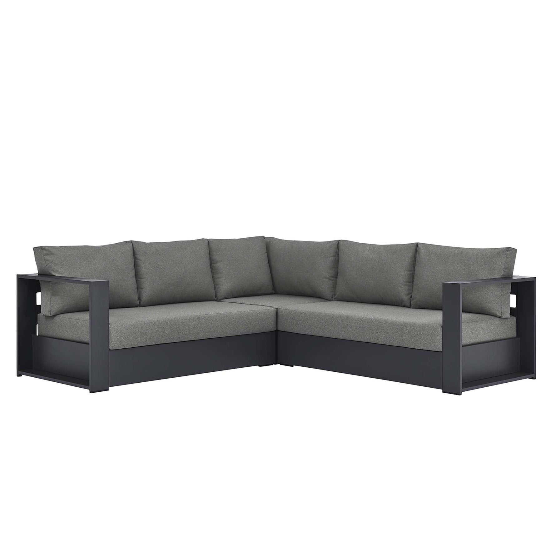 Tahoe 3-Piece Outdoor Patio Powder-Coated Aluminum Sectional Sofa by Modway