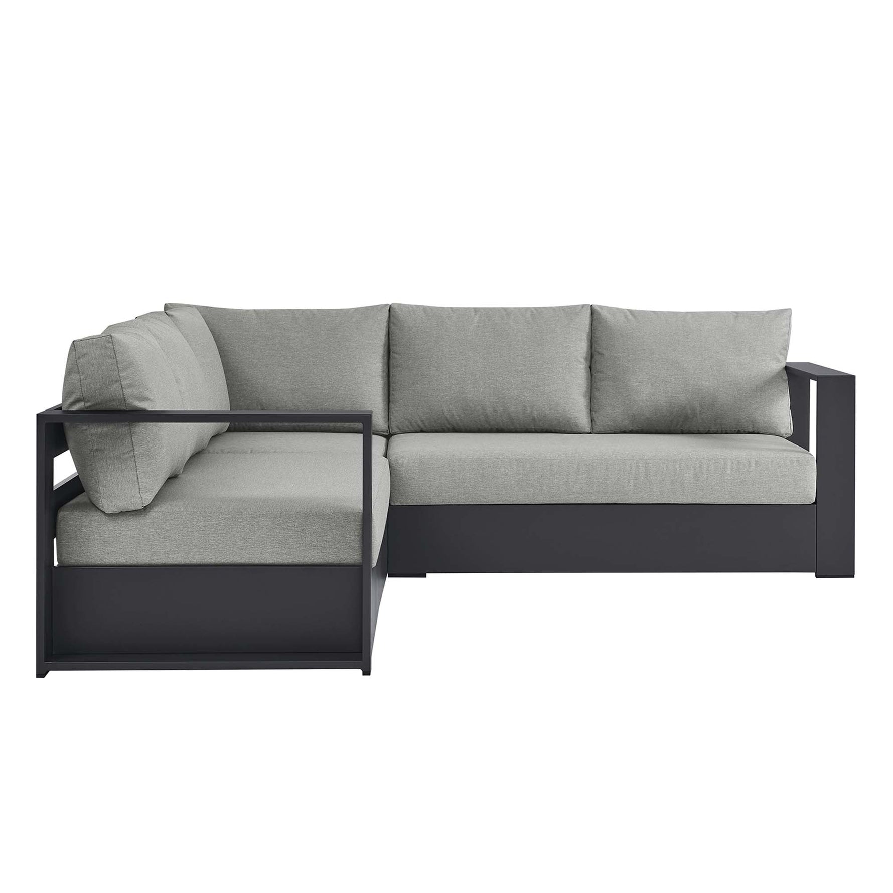 Tahoe 3-Piece Outdoor Patio Powder-Coated Aluminum Sectional Sofa by Modway