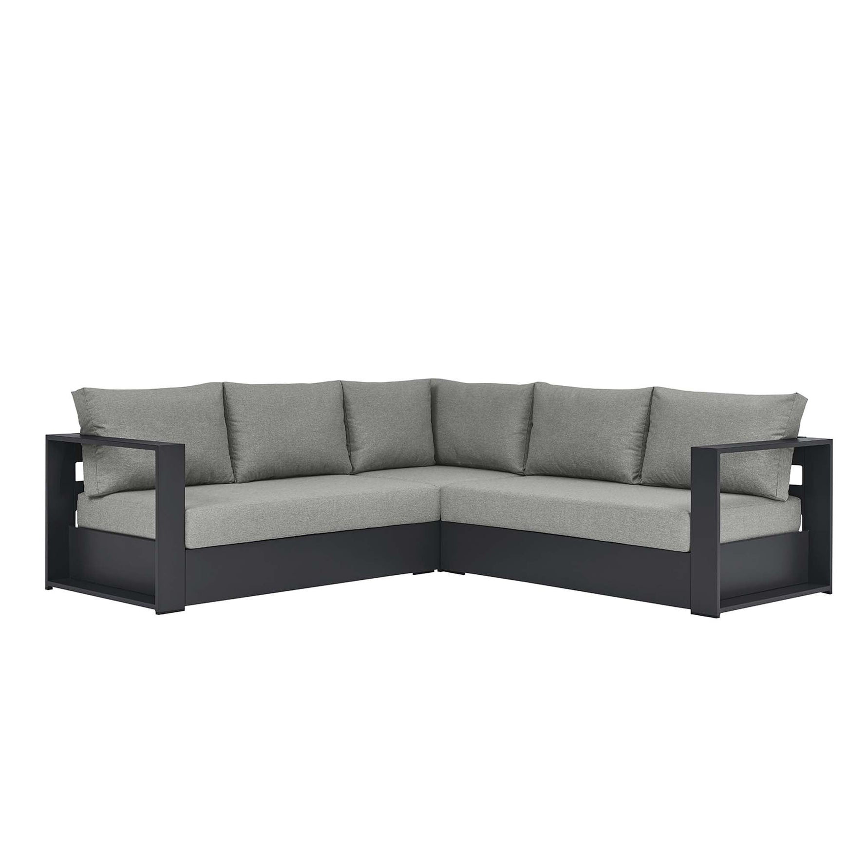 Tahoe 3-Piece Outdoor Patio Powder-Coated Aluminum Sectional Sofa by Modway