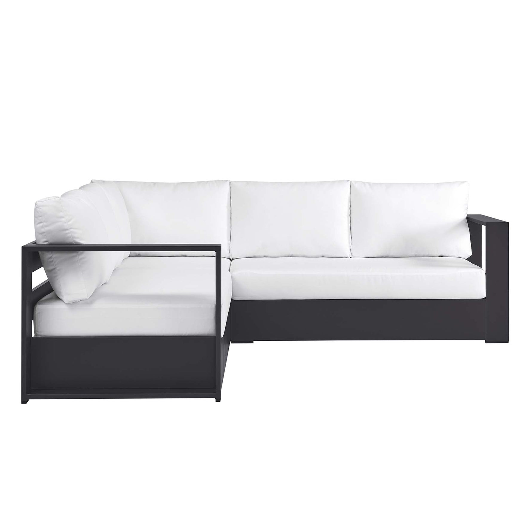 Tahoe 3-Piece Outdoor Patio Powder-Coated Aluminum Sectional Sofa by Modway